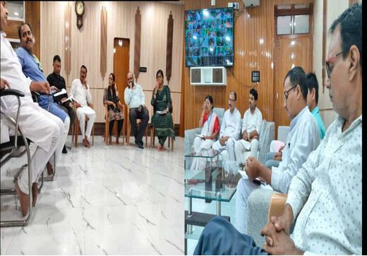 सप्त शक्ति संगम कार्यक्रम को लेकर भारती शिक्षक प्रशिक्षण महाविद्यालय में हुई तैयारी बैठक